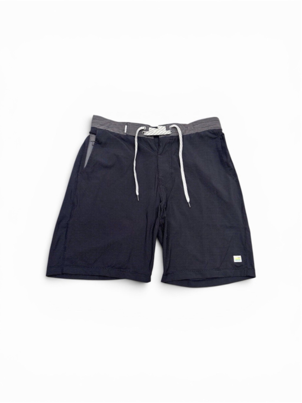 Vuori Board Shorts 8.5” Men’s 32 Black Polka Dot Evolution Swim Trunk Beach Pool